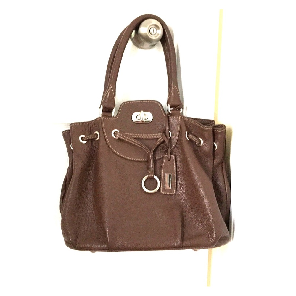 Brazil brown leather purse trois elles